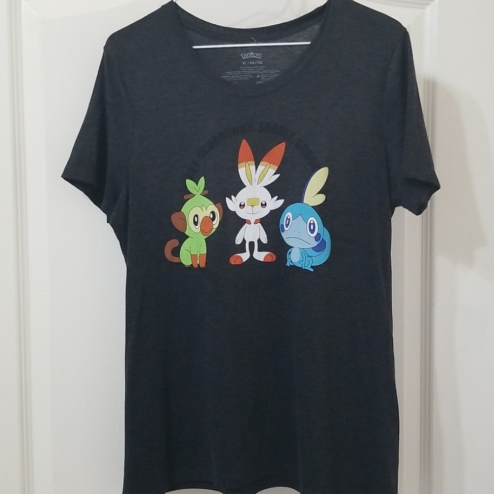 Pokemon Dark Heather Gray T-shirt Size XL